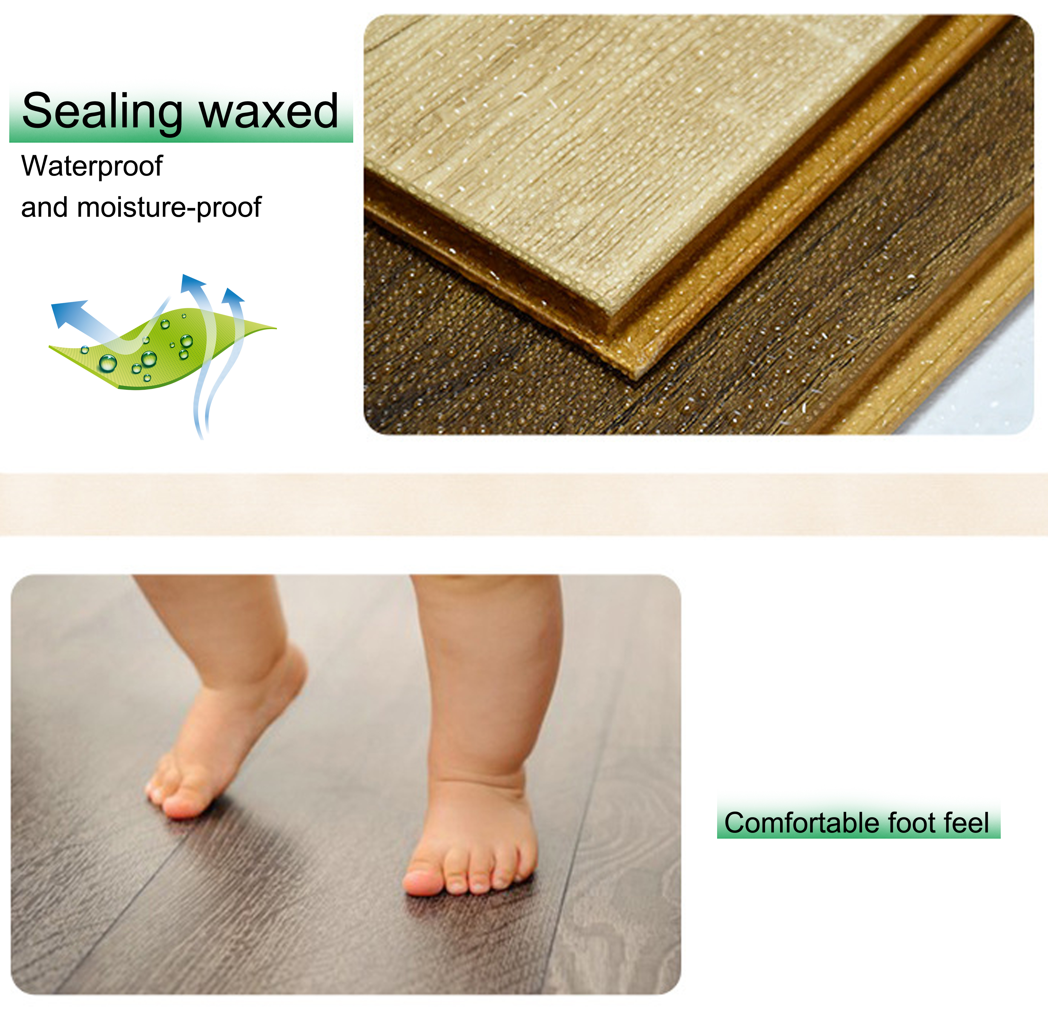 Click Lock Herringbone Laminate Floor